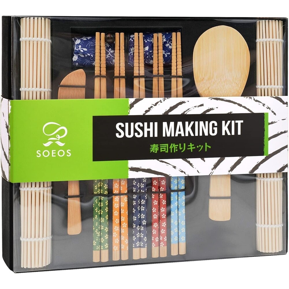 Beginner Sushi Making Kit, Sushi Making Kit for Beginners with Rollers Sushi Kit